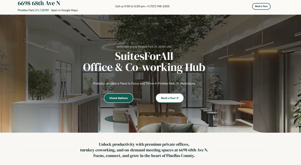 SuitesForAll — coworking sites and analytics