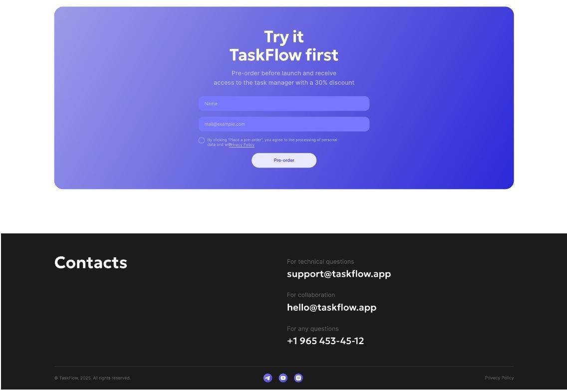 Contacts and page close
